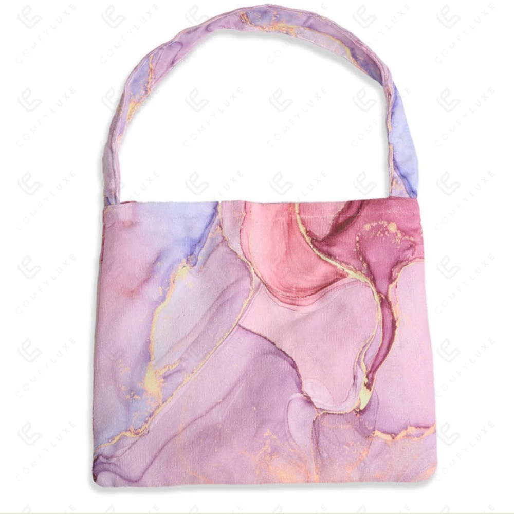 Pink Marble 2 in 1 Towel Tote